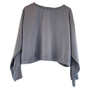 Madewell‎ Gray Boxy Dolman Sleeve Top